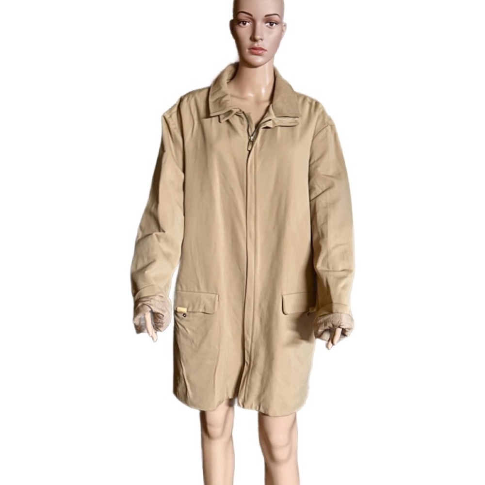 Dimensione ~ Vintage ~ Men’s X-Large ~ Beige ~ Made in Italy ~ Trench Coat - Picture 1 of 16